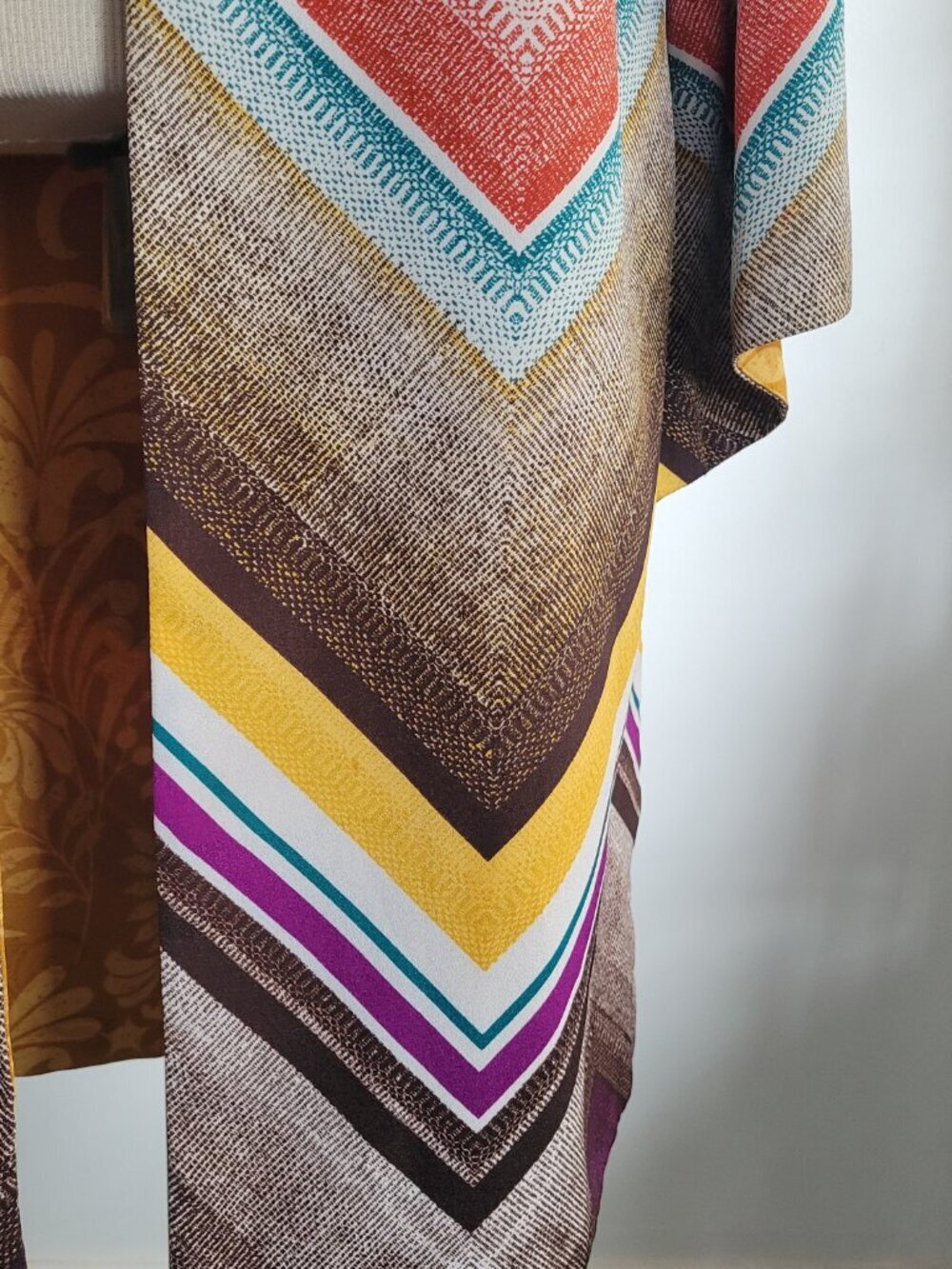 NWOT -CHICO'S Reversible Kimono Boho Shadows 3/4 Sleeves Geometric Jacket - Picture 9 of 15